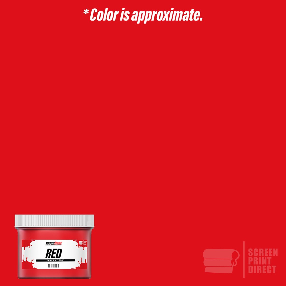 Red - Low Temperature Cure Plastisol Ink For Screen Printing - All Sizes