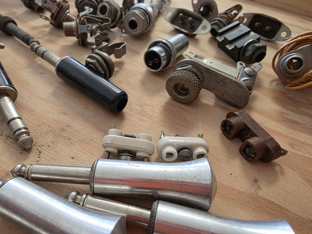 Vintage Microphone Connectors And Plugs Lot