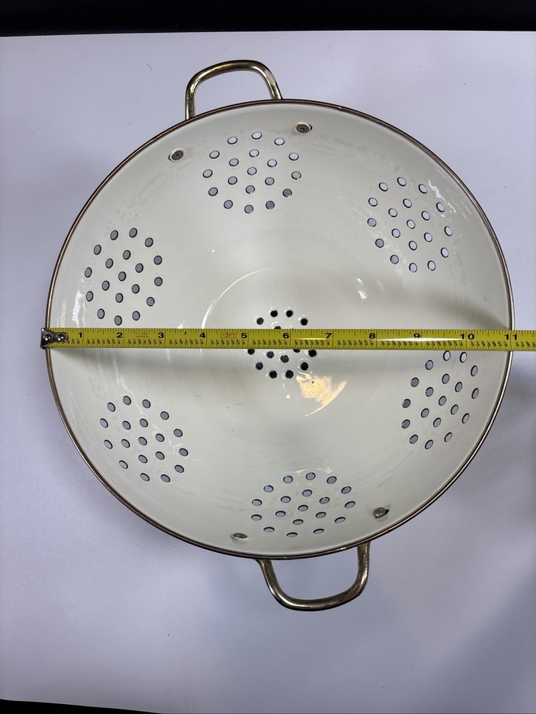 Vintage Colander Strainer Pedestal 11”