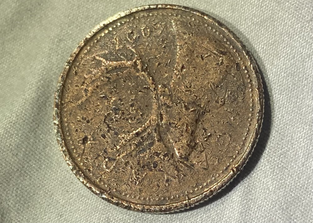 Canada 2007 -25c Error Missing Nickel Layer