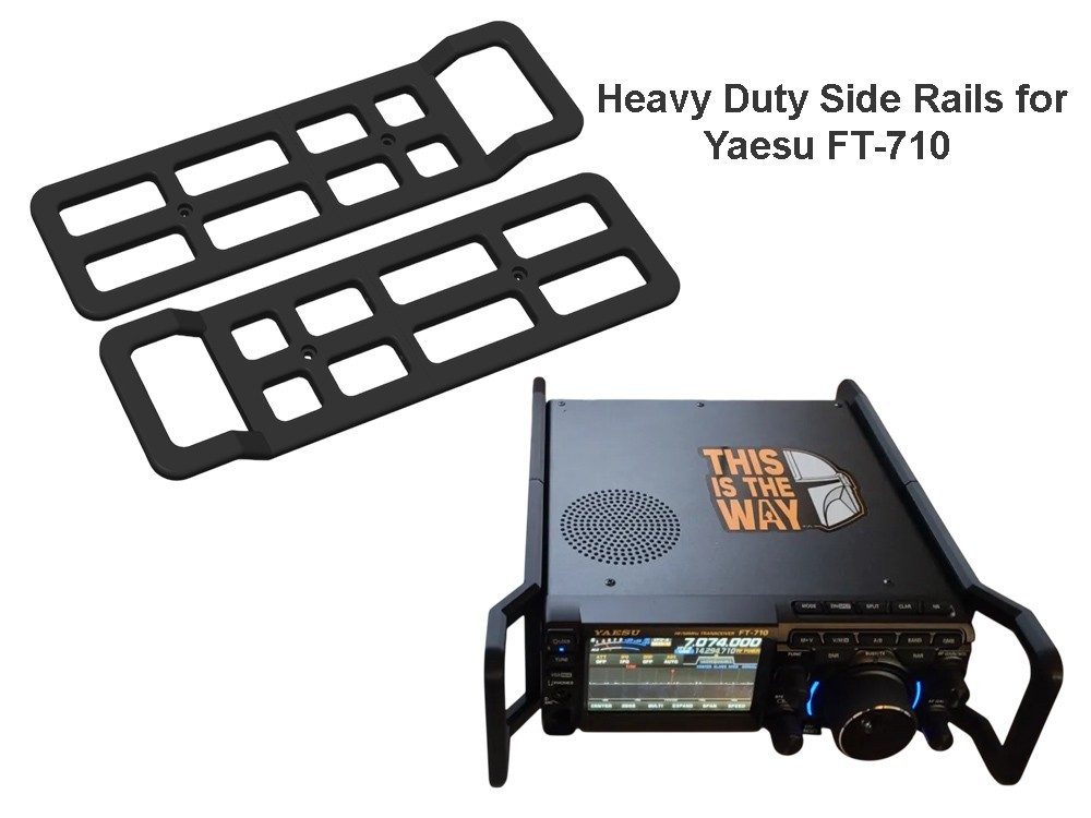 Heavy Duty Side Rails for Yaesu FT-710