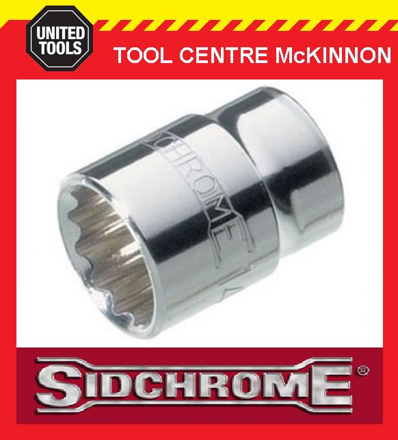 SIDCHROME SCMT13425 3/8” DRIVE 12pt 7/8" TORQUEPLUS STANDARD SOCKET