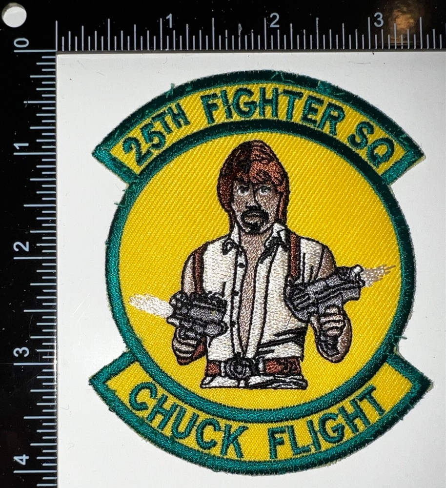 USAF 25th Fighter Squadron Assam Draggins Chuck Flight Patch