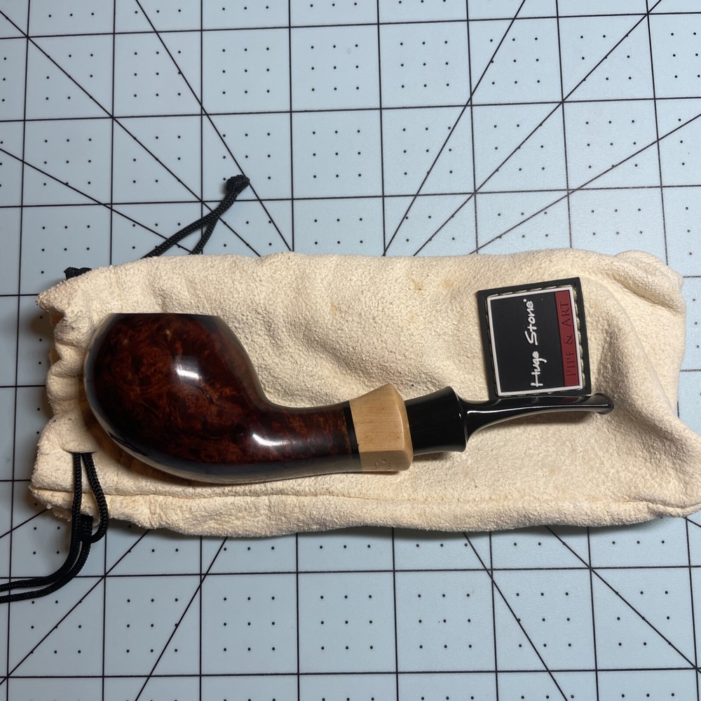 Huge Stone Pipe HS Studio 8 Hand Made Pipe New Unsmoked