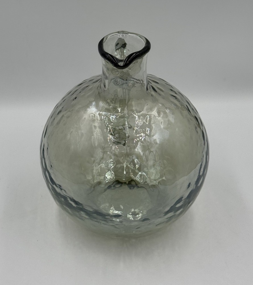 Behome Pebble Glass Iridescent Globe Pitcher