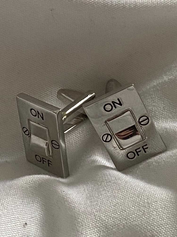 light switch cufflinks
