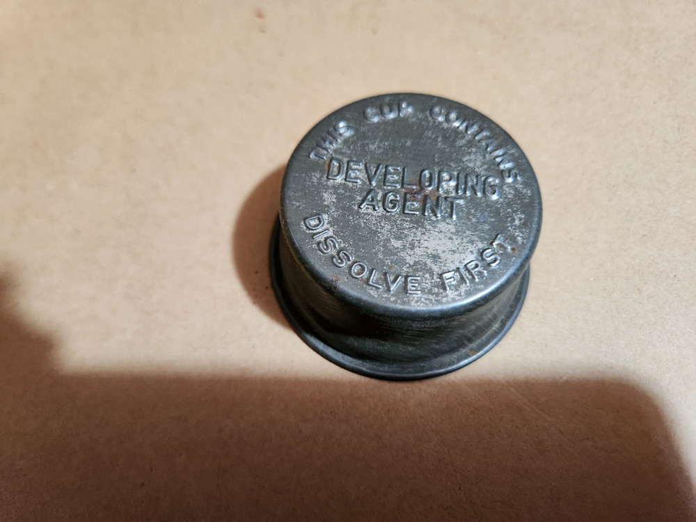 Vintage Developing Agent Cup Metal