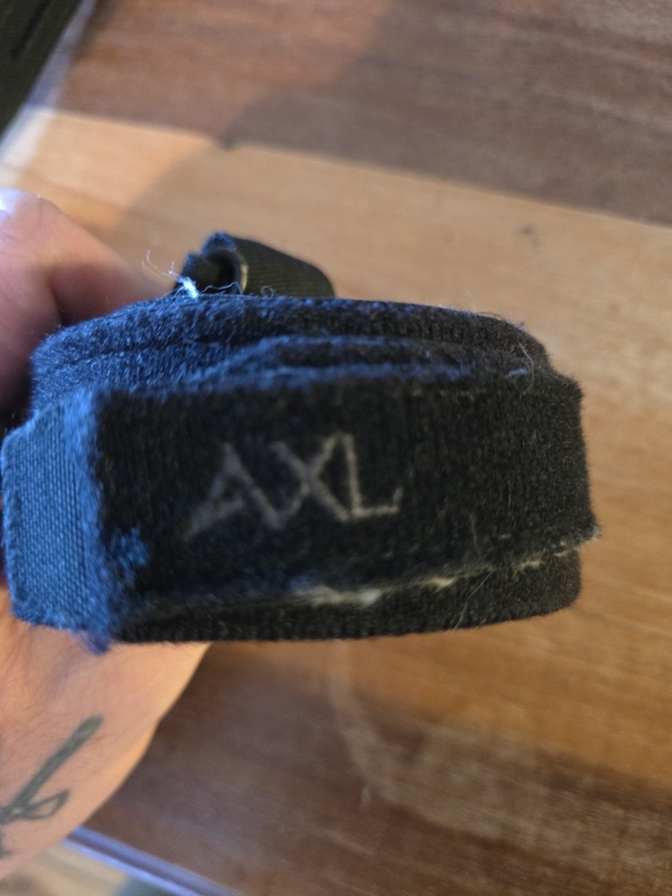 AXL Eclipse Belt, with inner belt. Black, Size Large.