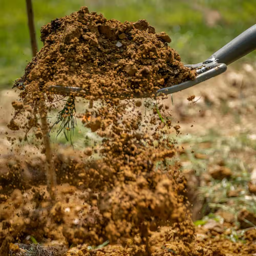 Pro-Lite Carbon Steel Digging Fork, Red