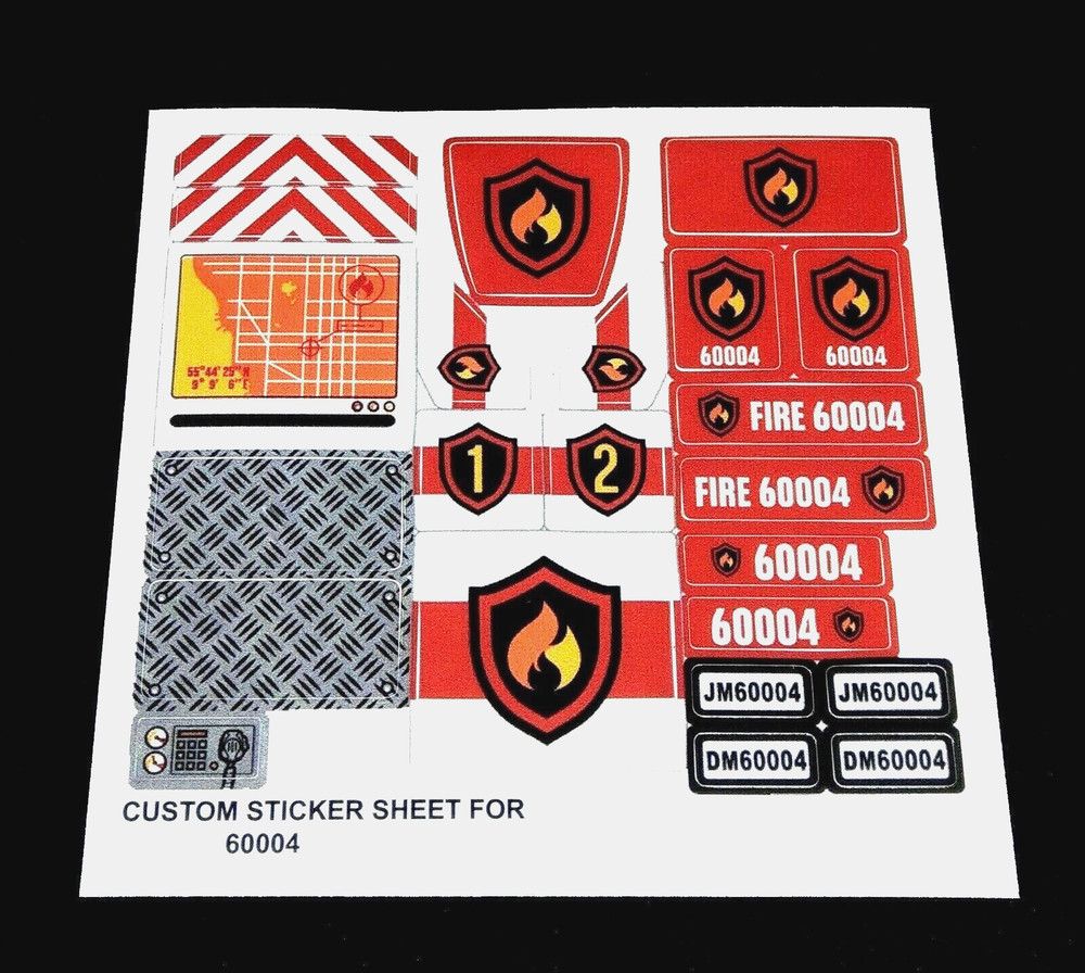 Custom Decal for 60004 Replacement Stickers