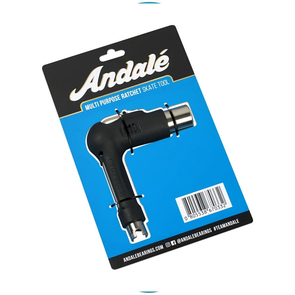 Andale Skateboard Multi Purpose Ratchet Skate Tool Black