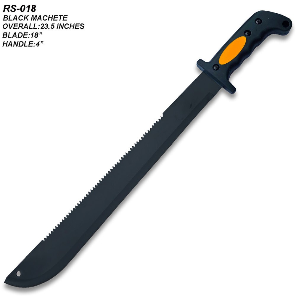 Black Machete/Fixed Blade 23.5 Overall