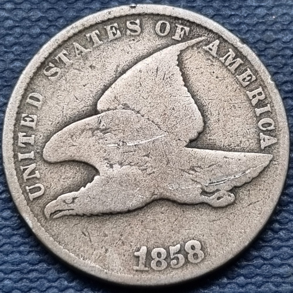 1858 Flying Eagle Cent 1c Circulated #76951
