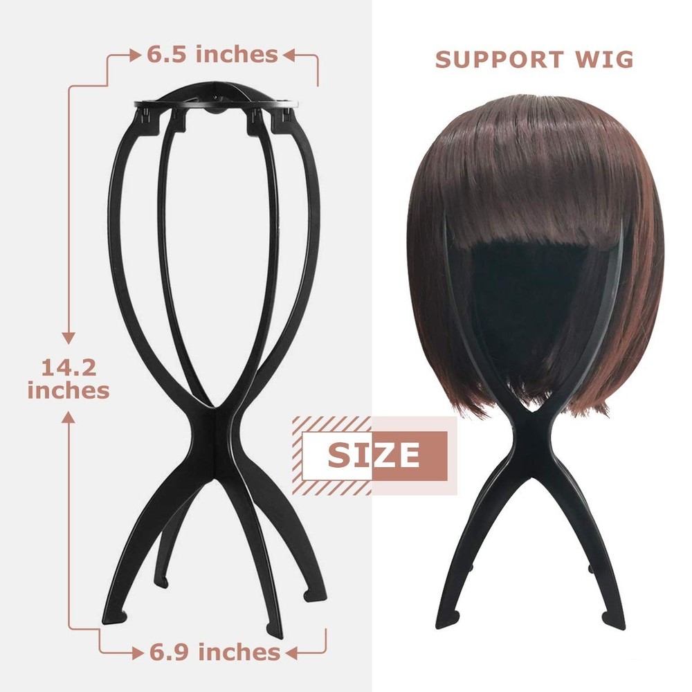 Plastic Wig Stand Hat Display Mannequin Head Stand for Styling Drying Display