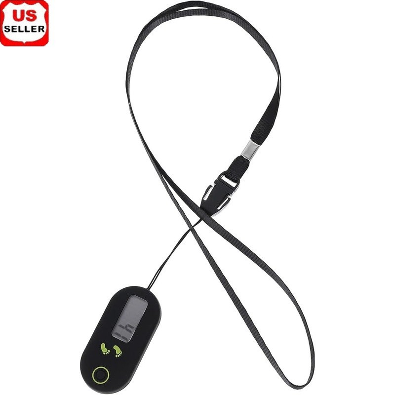 3D Electronic Pedometer Compact Lightweight Accurate Step Tracker Fitness Tool