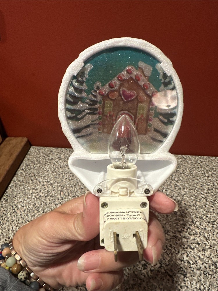 Christmas Night Light Gingerbread Man & Candy Cane SH2