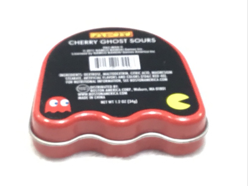 2011 Nampo Pac-Man Empty Red Blinky Candy Tin Container with Lid