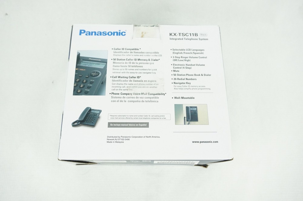 Panasonic KXTSC11B Caller ID Corded Telephone System