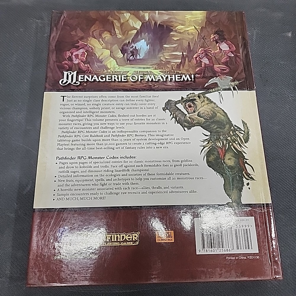 Pathfinder Roleplaying Game (RPG): Monster Codex