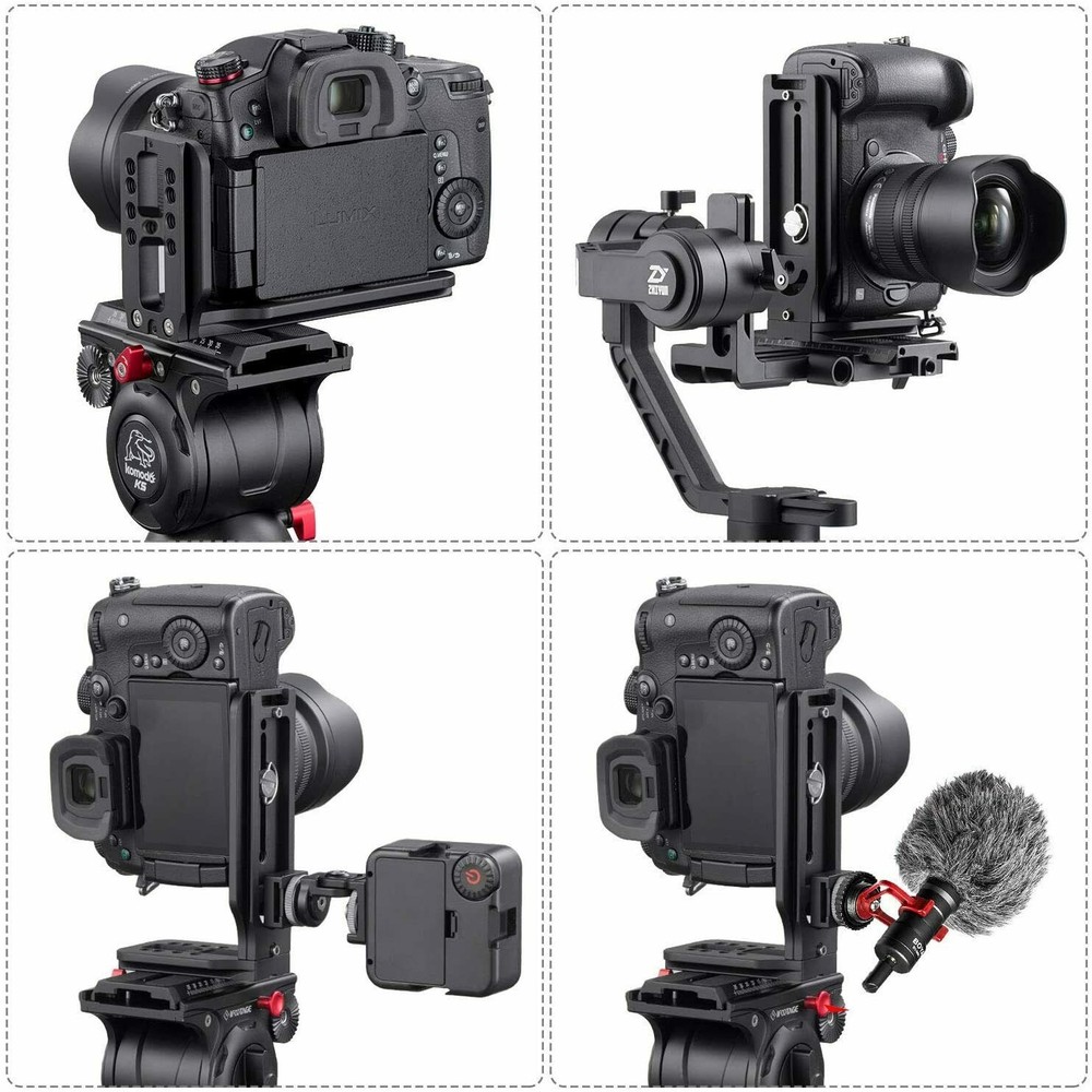 Camera L Bracket Vertical Horizontal Switching Tripod Head Quick Release Plate s