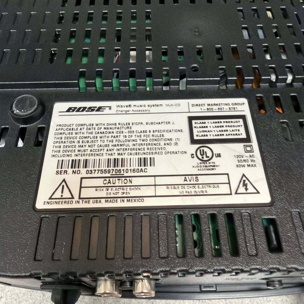 Bose Wave Music System 3-Disc Multi-CD Changer Accessory FOR PARTS READ