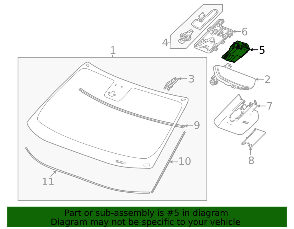 Genuine GM Lane Departure System Camera 42876414