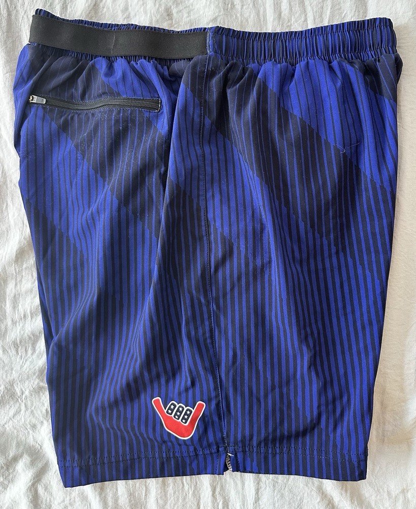 Zoot Men's Blue Athletic Running Shorts, Size Medium