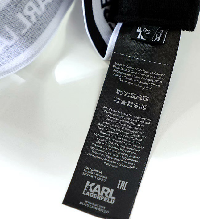 Karl Lagerfeld K/Ikonic logo-plaque visor hat