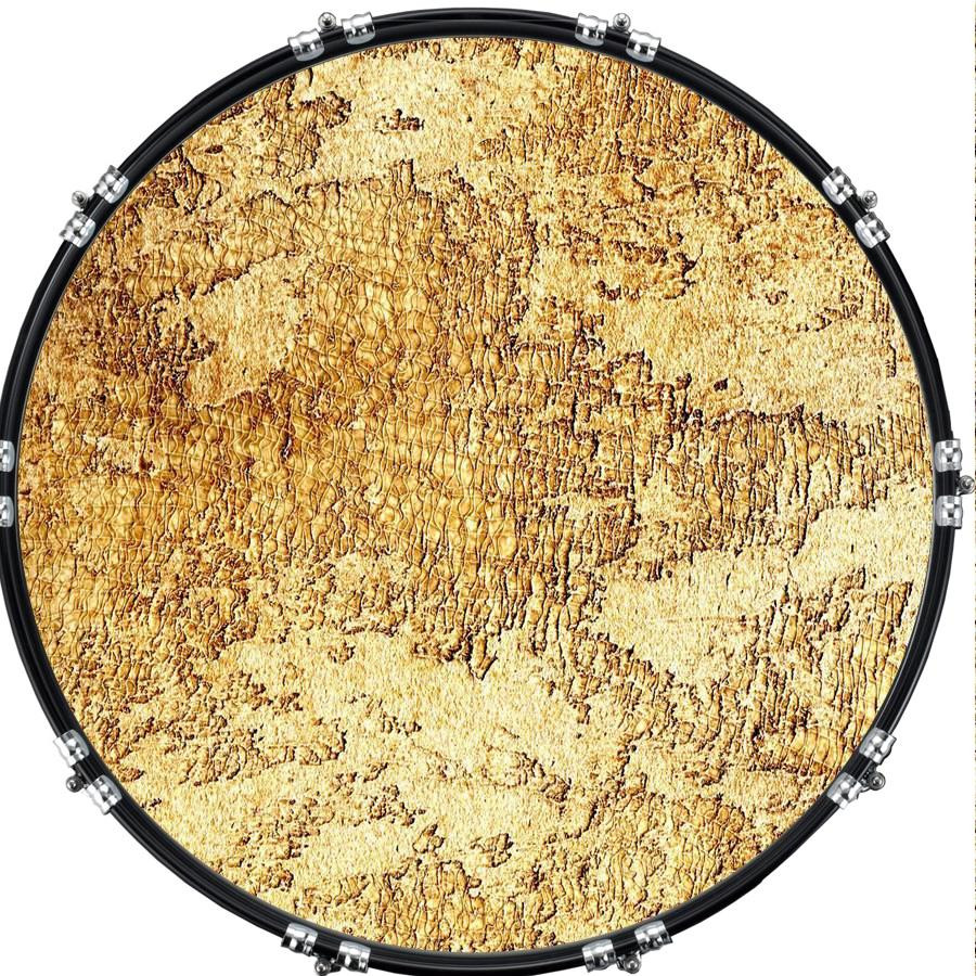 20" Custom Bass Kick Drum Front Head Graphic Graphical Tomb Texture