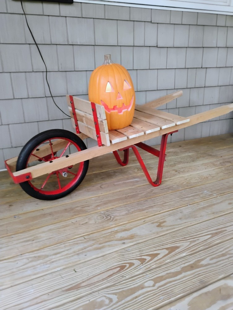 antique vintage wheelbarrow