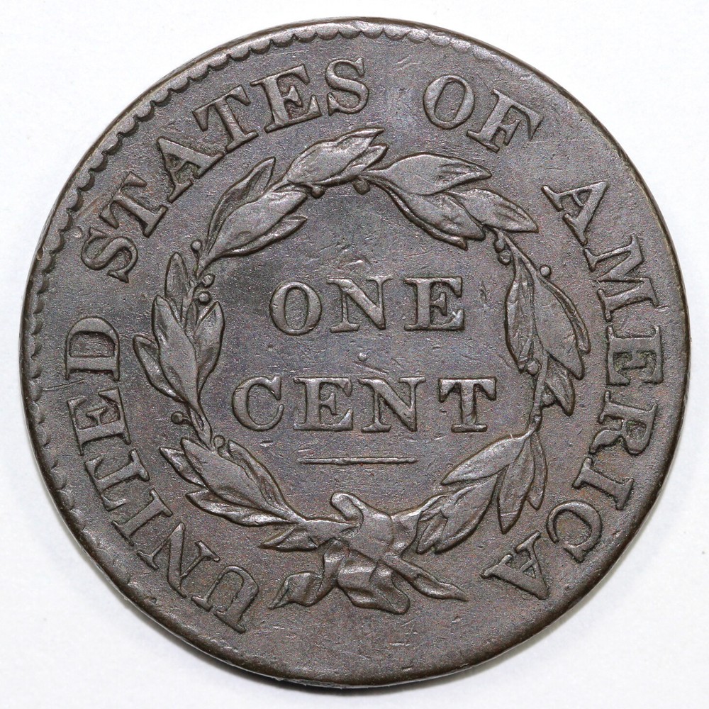 1825 1c Coronet or Matron Head Large Cent
