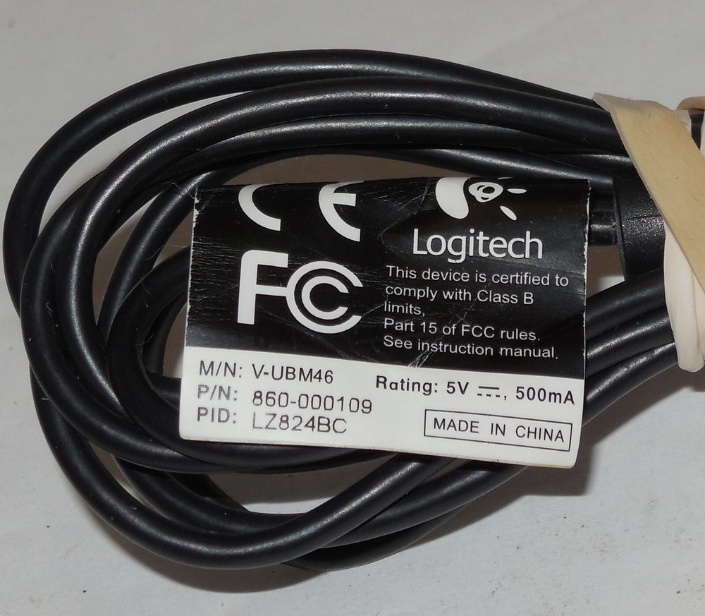 Logitech Webcam with built in Mic Model V-UBM46