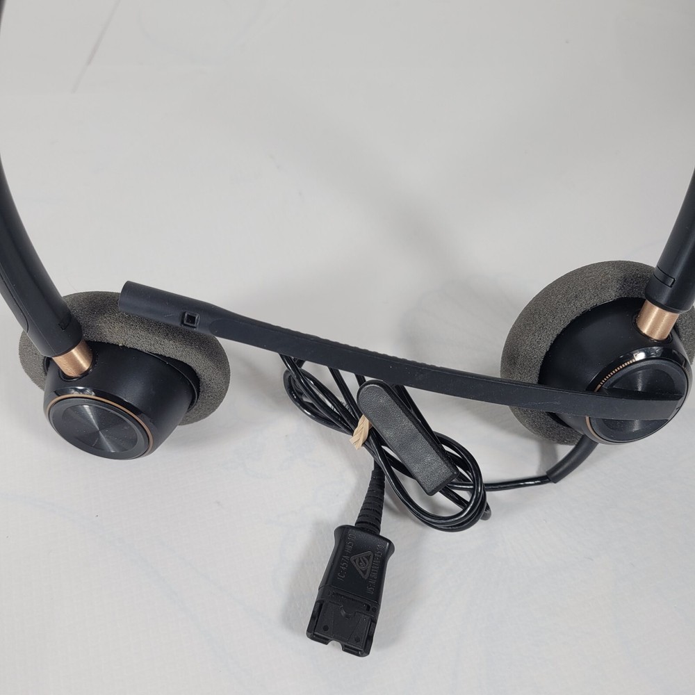 Plantronics EncorePro HW520 Binaural Headset w/QD Cable & ADAPTER HIC 10 Cable