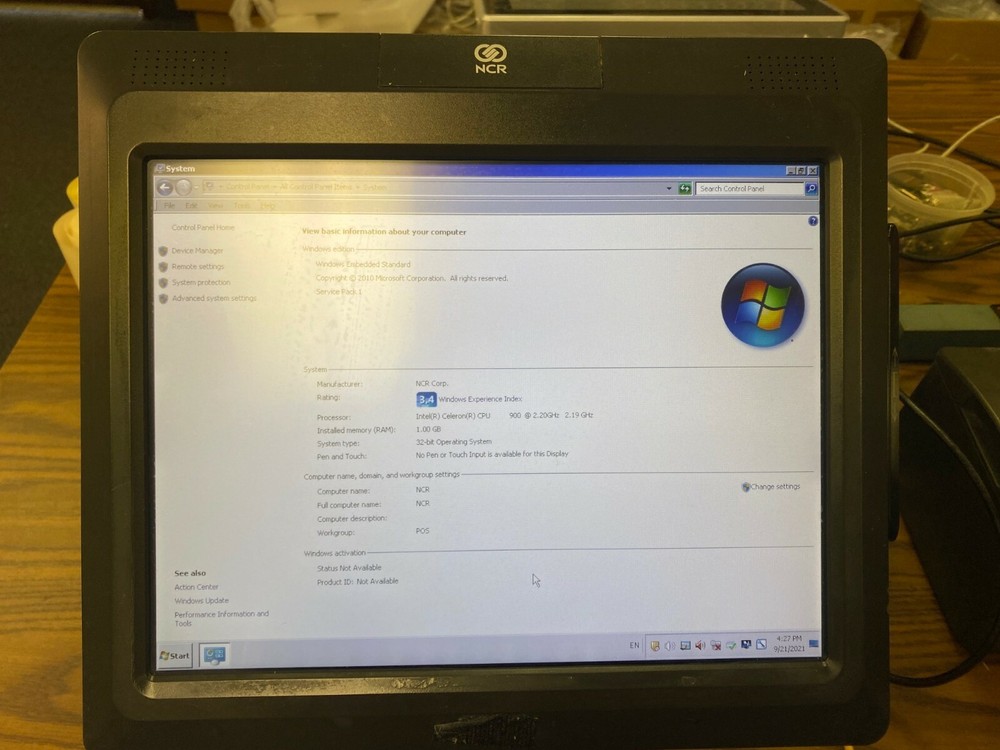 NCR POS Terminal 7403 15” Display with NCR Printer