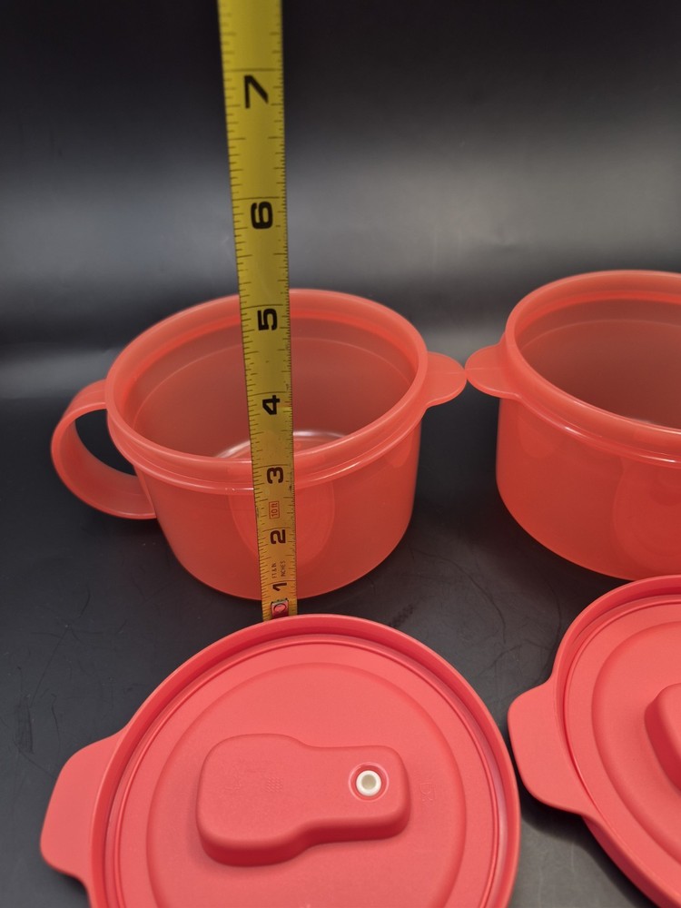 Tupperware CrystalWave Plus Soup Mugs