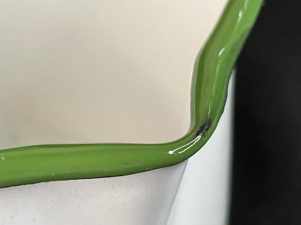 Vintage Enamelware 3 Cup Pitcher Made In Yugoslavia