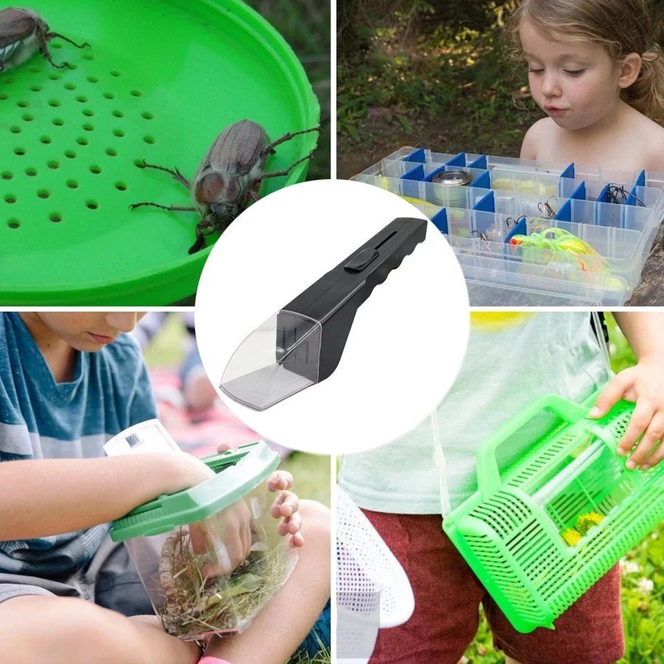 Handheld Insect Catcher – Spider & Bee Clamp Tool, Safe Bug Catching Artifact **