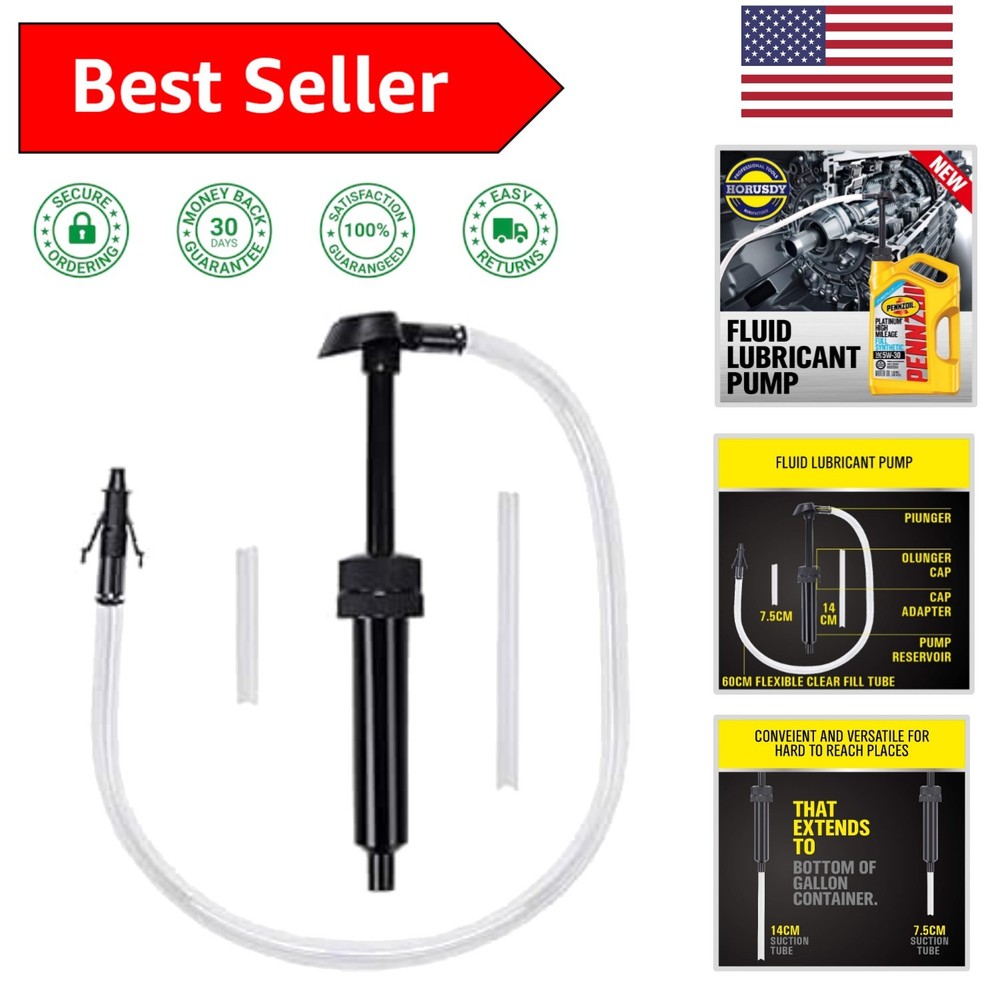 Convenient Transmission Fluid Pump with Dual Suction Tubes for Easy Use