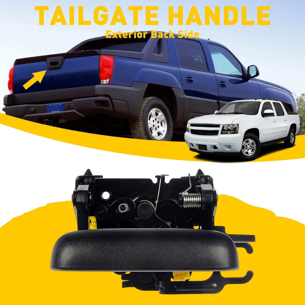 For Chevrolet Avalanche 2500 1500 Rear Back Latch Tailgate Handle Black Liftgate