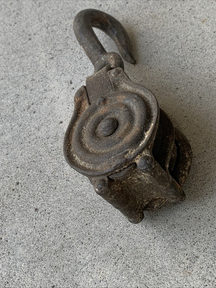 Vintage Single & Double Block Pulley Lot
