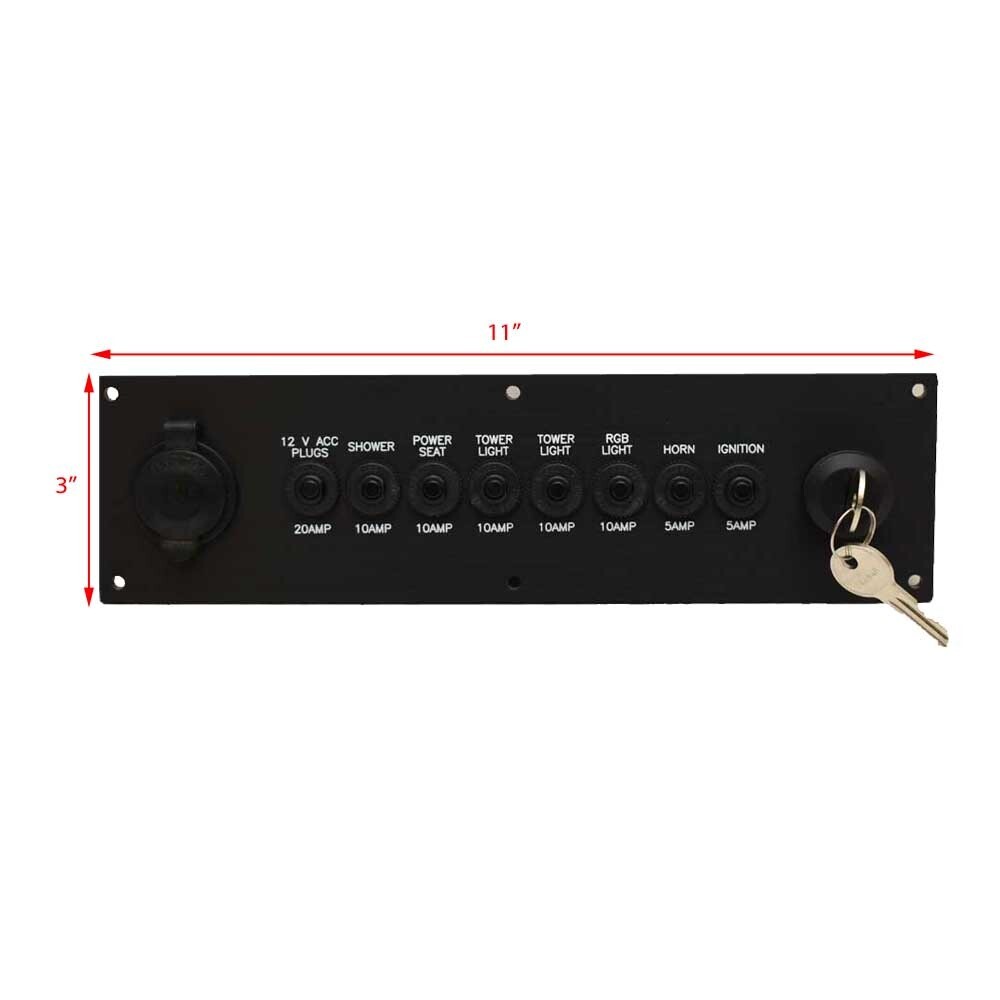 Malibu Boat Breaker Ignition Panel 3912116 | Black