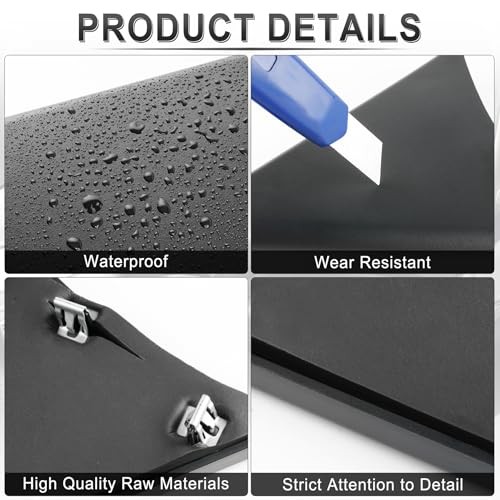 Front Door Upper Trim Panel Triangle Cover Compatible with 2007-2014 Chevy