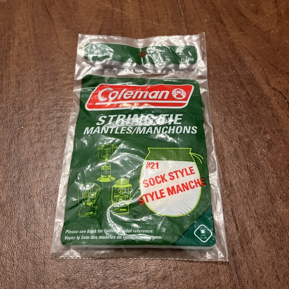 4-Pack - Coleman String Tie Sock Style #21 Mantle NOS