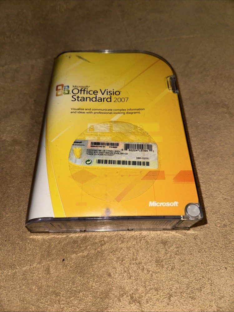 Microsoft Office Visio Standard 2007 - Complete w./ Key, Retail Box