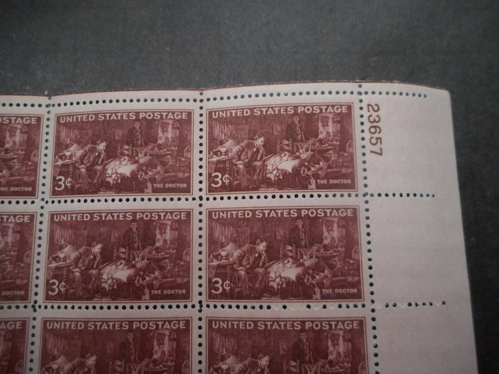 Scott 949, 3 cent, Doctors, Sheet