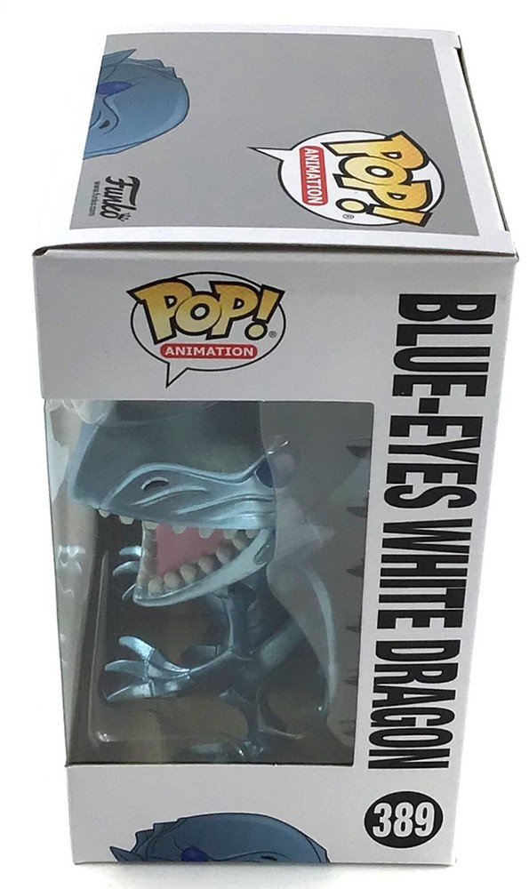 Funko Pop! Yu-Gi-Oh! Blue-Eyes White Dragon #389 with POP Protector