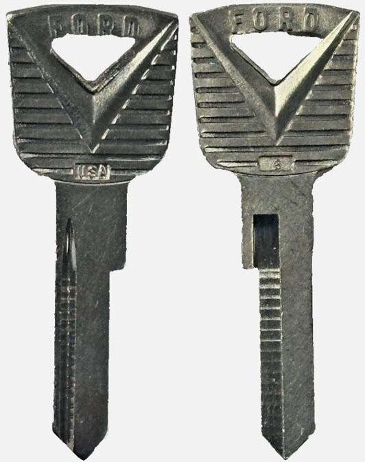 2 Pack -  FORD OEM IGNITION UNCUT KEY BLANKS Ford Logo Keys