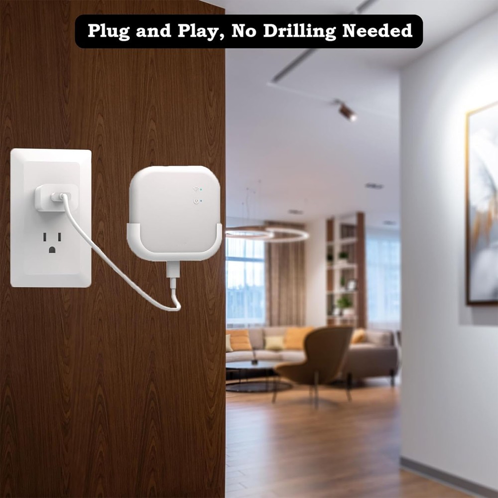 Adhesive/Screw 2 Ways Installation Wall Mount Holder for Blink Sync Module XR