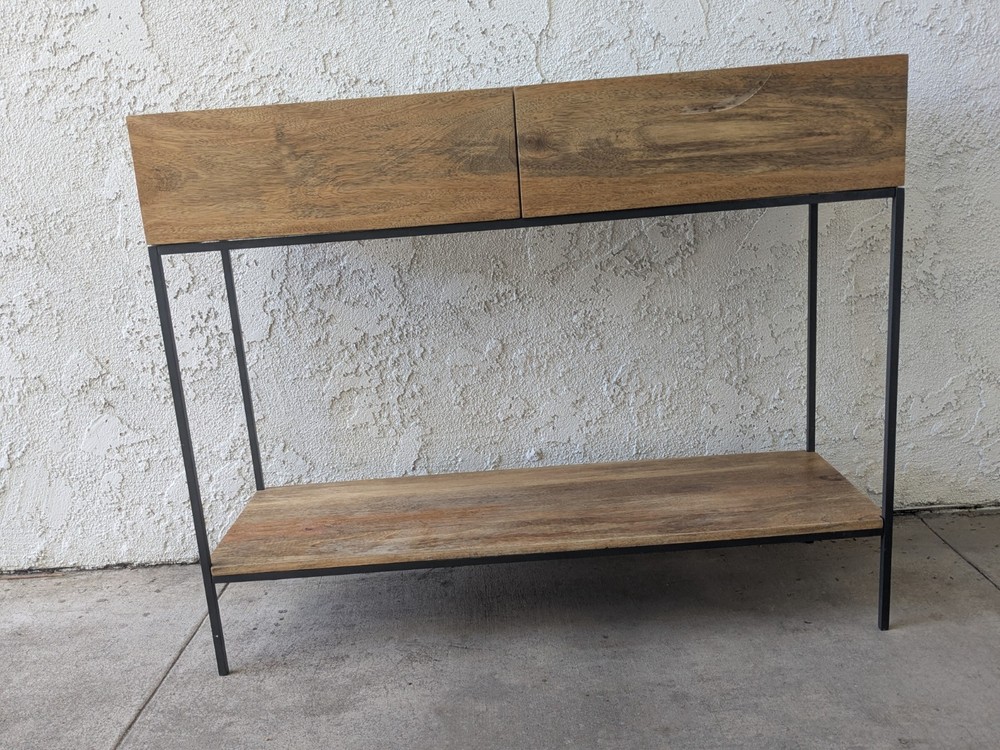 west elm industrial Console Media Entryway Sofa Sideboard Table