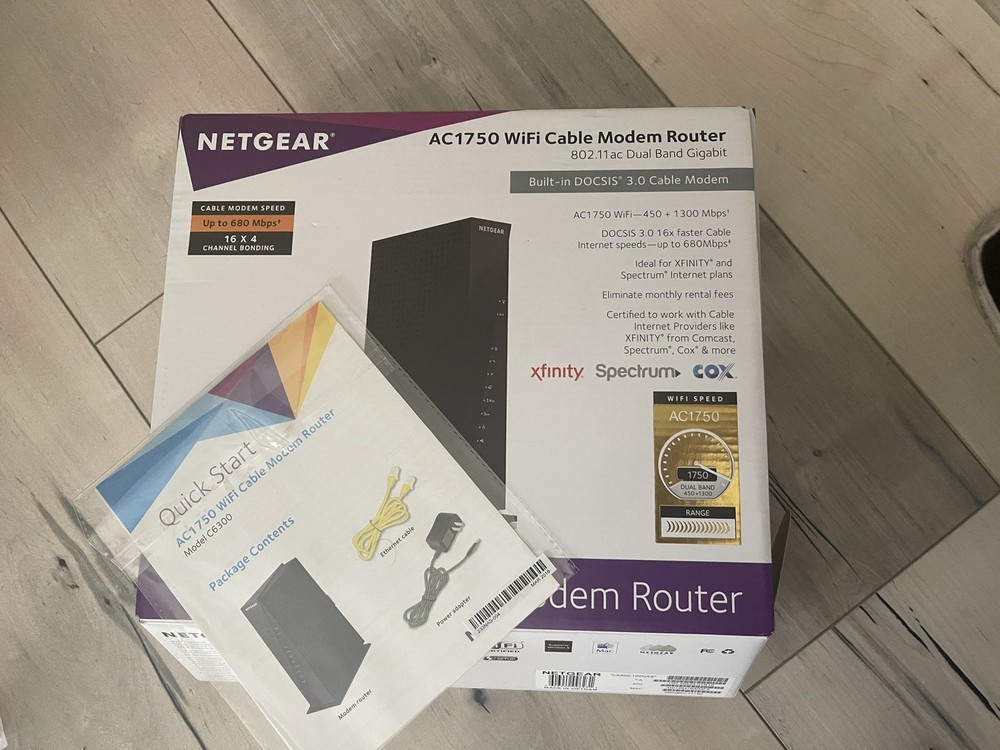 NETGEAR Cable Modem WiFi Router Combo C6300